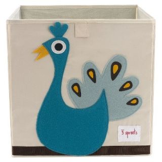 3 Sprouts Storage Box Peacock