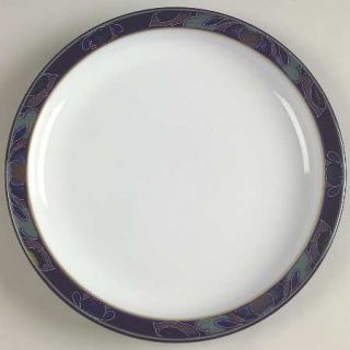 Denby Langley Baroque Bread & Butter Plate, Fine China Dinnerware   Cobalt Blue