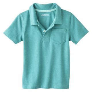 Cherokee Infant Toddler Boys Short Sleeve Polo Shirt   Aqua 4T