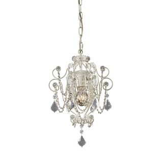Elise 1 light Antique White Mini chandelier
