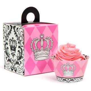 Elegant Princess Cupcake Wrapper Combo Kit
