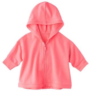Circo Infant Toddler Girls Quarter Sleeve ZipUp Hoodie   Primo Pink 18 M