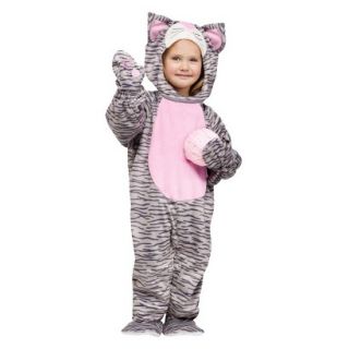 Toddler Grey Stripe Kitten Costume   3T 4T