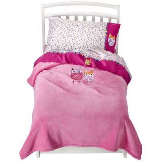 ZUTANOBLUE Owl Brights 4pc Toddler Bedding Set
