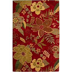 Hand tufted Hesiod Red Rug (8 X 10)