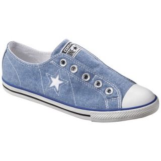 Womens Converse One Star Chambray Laceless Sneaker   Blue 10