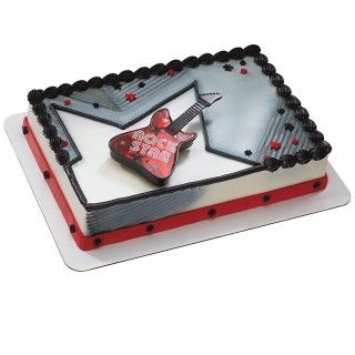 80s Rockstar Guitar Cake Topper