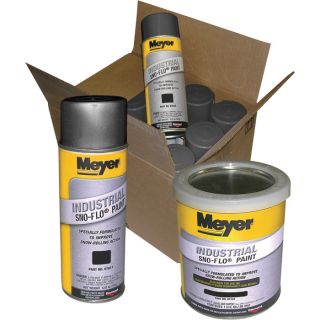 Meyer Sno Flo Paint   Black, 12 Cans, Model 08676