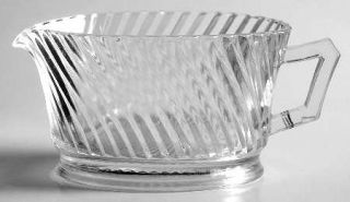 Federal Glass  Diana Clear Creamer   Clear               Depression Glass