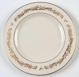Pickard Victoria Salad Plate, Fine China Dinnerware   Gold Scrolls On Rim