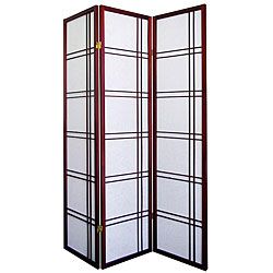 Girard 3 panel Cherry Room Divider Screen