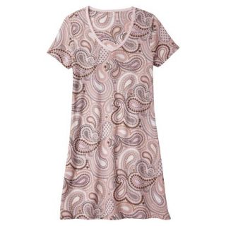 Womens Night Gown   Pink Paisley S