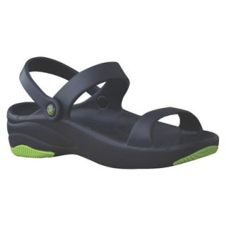 Boys USA Dawgs Premium Slide Sandals   Navy/Lime Green 13