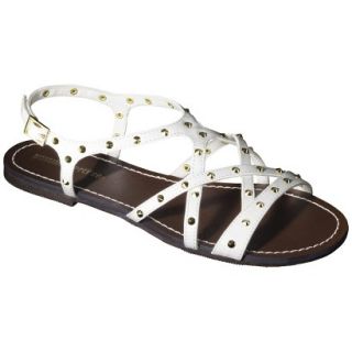 Womens Mossimo Supply Co. Leonore Flat Sandal   White 5 6