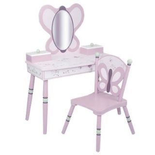 Kids Vanity Set Levels of Discovery Sugar Plum Vanity & Chair Set   Plum/ Pink