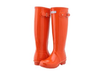 Hunter Original Gloss Womens Rain Boots (Orange)