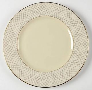 Lenox China Au Courant Vanilla Dinner Plate, Fine China Dinnerware   Spiral Or M