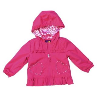 Pink Platinum Infant Toddler Girls Heart Pocket Jacket   Pink 18 M