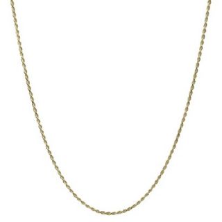 Chain Necklace Gold Plate Solid 18+2 inch Rope   Gold