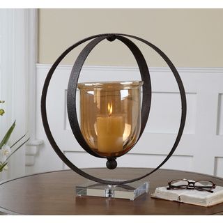 Charon Rust Bronze Candleholder