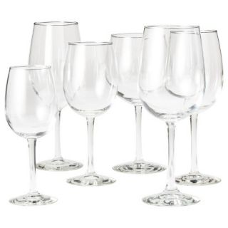 Libbey Wine Glass Set of 6   Clear