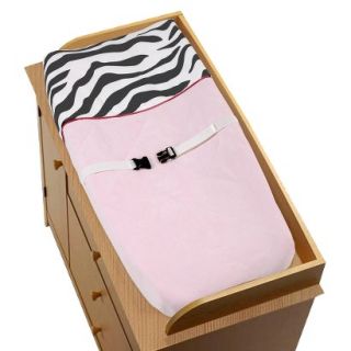 Pink Zebra Changing Pad Cover