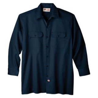 Dickies Mens Original Fit Long Sleeve Work Shirt   Dark Navy LT