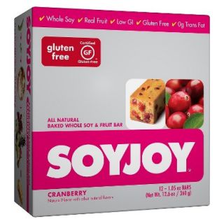 SOYJOY Cranberry Whole Soy and Fruit Bar   12 Count