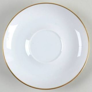 Gorham Hallmark Gold Saucer, Fine China Dinnerware   White Background,Gold Trim&