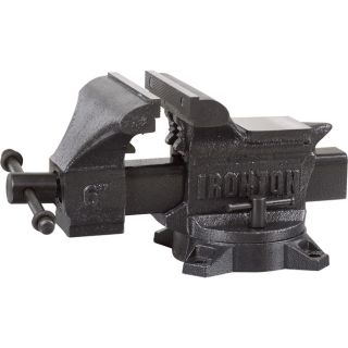 Ironton Light Duty Bench Vise   6 Inch W Jaws, 4 13/16 Inch Capacity