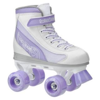 Girls Roller Derby Firestar Quad Skate   Lavender/ White   Size 13