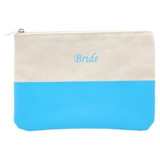 Bride Color Dipped Canvas Clutch   Pink