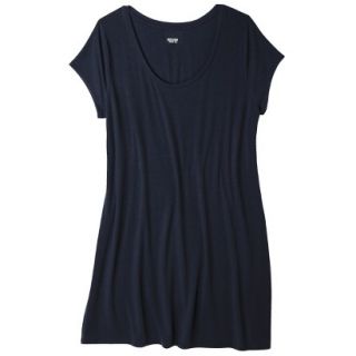 Mossimo Supply Co. Juniors Plus Size Short Sleeve Tee Shirt Dress   Navy 1