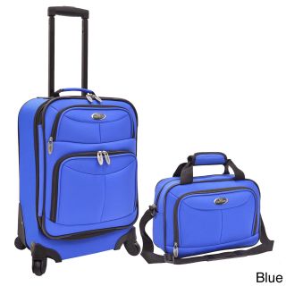 U.s. Traveler 2 piece Expandable Carry On Spinner Luggage Set