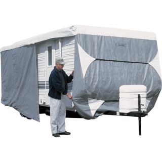 Classic Accessories PolyPro III Deluxe Travel Trailer Cover   Fits 22ft. 24ft.