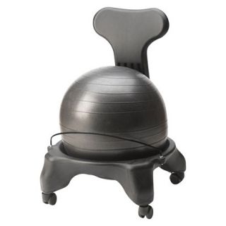 Gaiam Black Ergonomic Balance Ball Chair