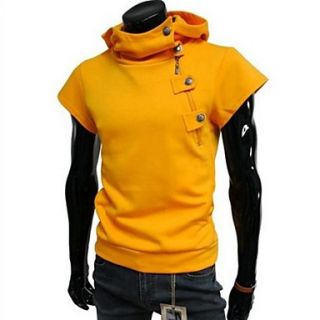 Mens Fashion with A Hood Short Sleeve Casual Hoodies