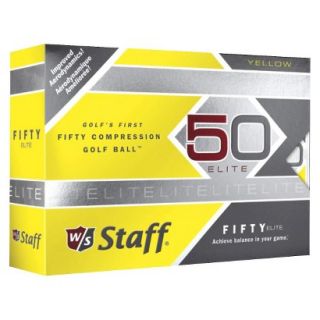 Wilson Staff Fifty Elite Golf Ball   Yellow