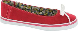 Womens Daniel Green Lindsey   Red Cotton Pique Casual Shoes