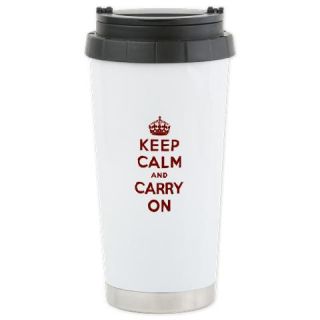  Keep Calm and Carry On Ceramic Travel Mug