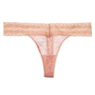 Gilligan & OMalley Womens All Over Lace Thong   Bahama Coral S