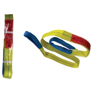 Portable Winch Polyester Slings   6400 lb. Capacity, 8ft. x 2 Inch, 2 Pack,