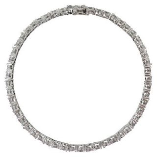 Sunstone 925 Tennis Bracelet 7.5 With Swarovski Cubic Zirconia Crystals  