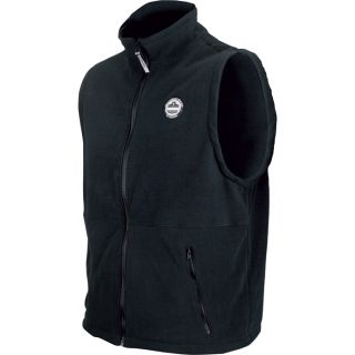 Ergodyne CORE Performance Work Wear Fleece Vest   Black, 2XL, Model 6443