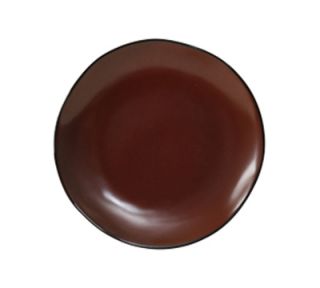 Tuxton 6 1/2 Round Ceramic Plate   Red Rock