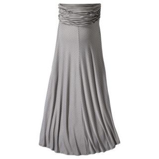 Merona Maternity Fold Over Waist Maxi Skirt   Dark Gray/Medium Gray XL
