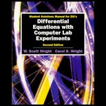 Differential Equations With Computer Lab Experiments, Student Solution Manual
