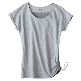 C9 by Champion Womens Yoga Layering Top With Side Tie   Heather Grey M