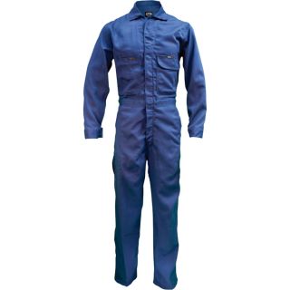 Key Flame Resistant Contractor Coverall   Navy, 44 Short, Model 984.41