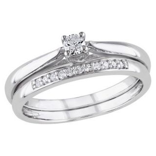 Tevolio 0.17 CT.T.W. Diamond Prong Set Wedding Ring in Sterling Silver (GH I2